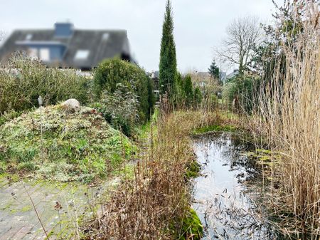 Naturnaher Garten mit kleinem Teich 